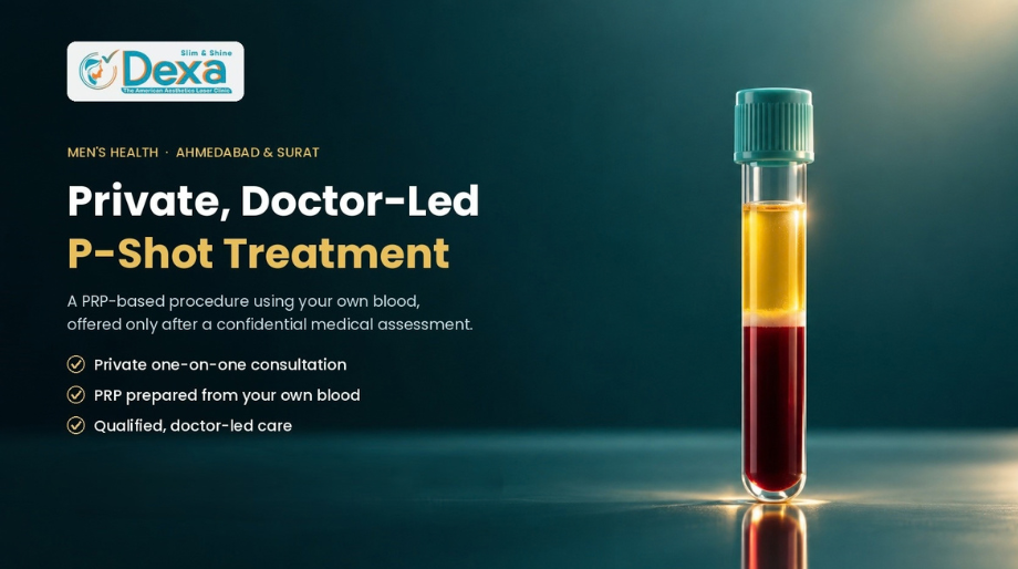 P-Shot treatment consultation at a men's health clinic in Ahmedabad